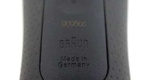 מספר הדגם ומדינת הייצור של בראון דגם 9095cc